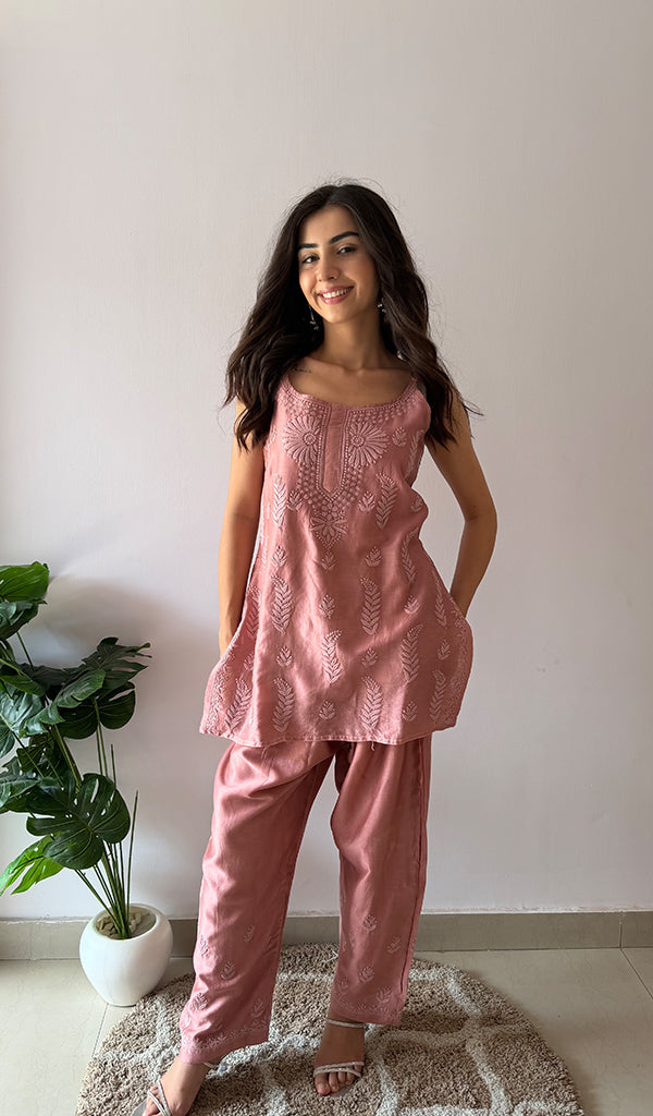 Amreena — Dusty Rose Cami Co-ord Set — Dusty Rose