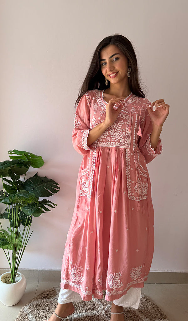 Fawziya — Dusty Rose Angrakha — Dusty Rose