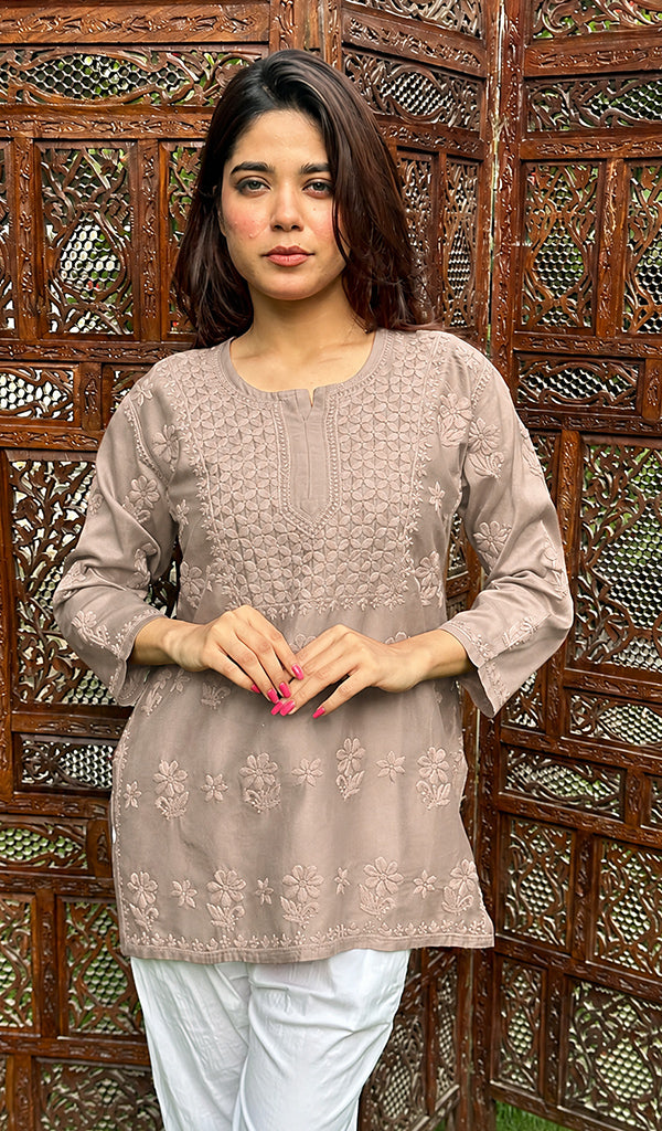 Hania — Lakhnavi Top — Sage Green